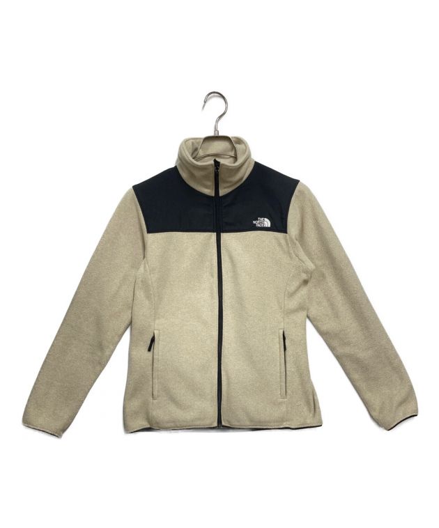 THE NORTH FACE (ザ ノース フェイス) フリースジャケット ベージュ×ブラック サイズ:M