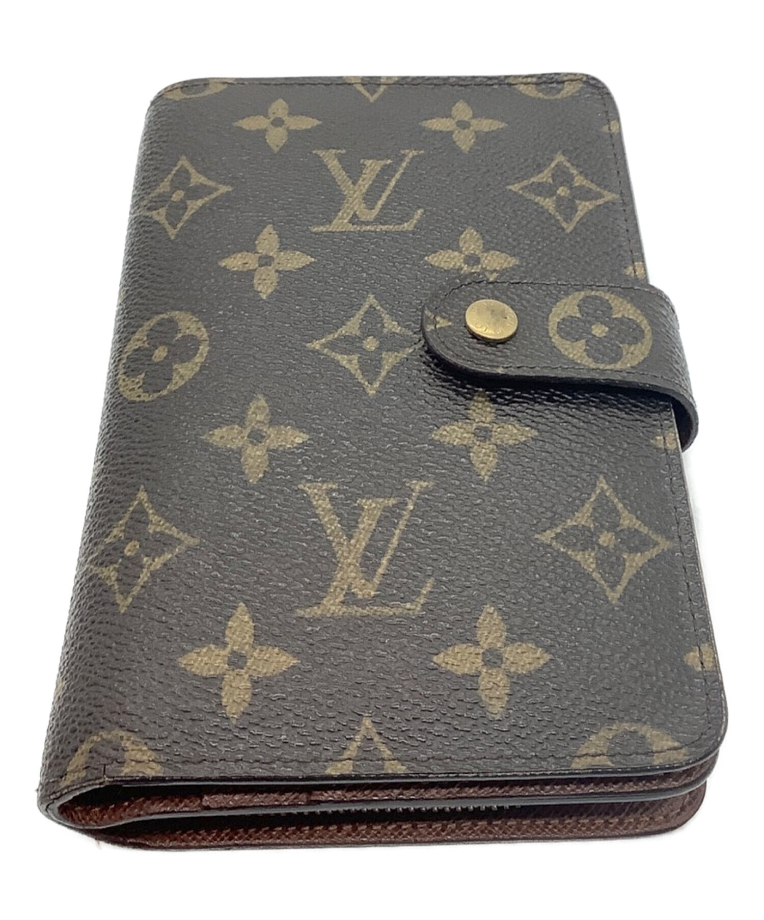 LOUIS VUITTON (ルイ ヴィトン) ポルトパピエ・ジップ ブラウン サイズ:-