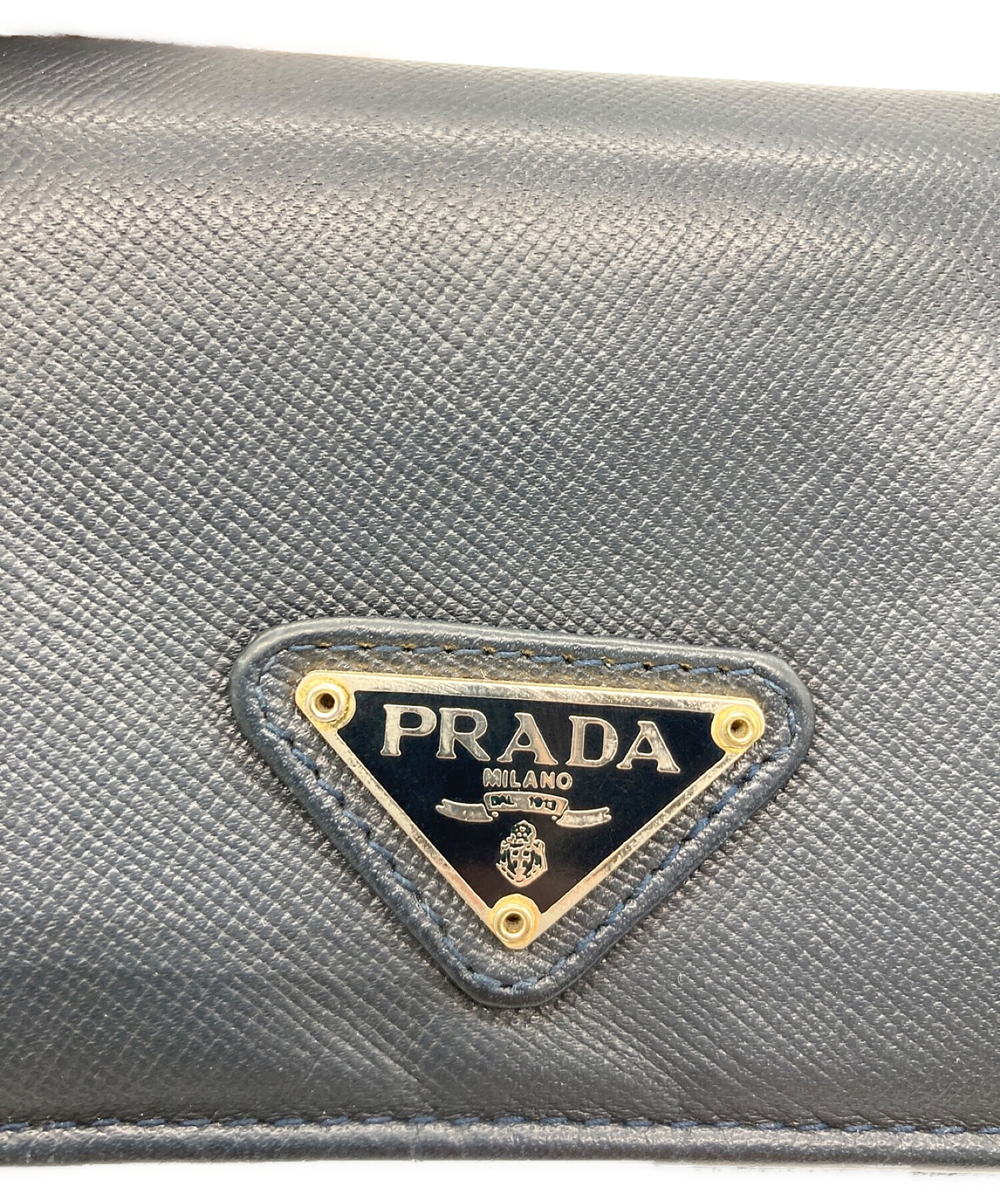 PRADA (プラダ) 3つ折り財布 ネイビー サイズ:-