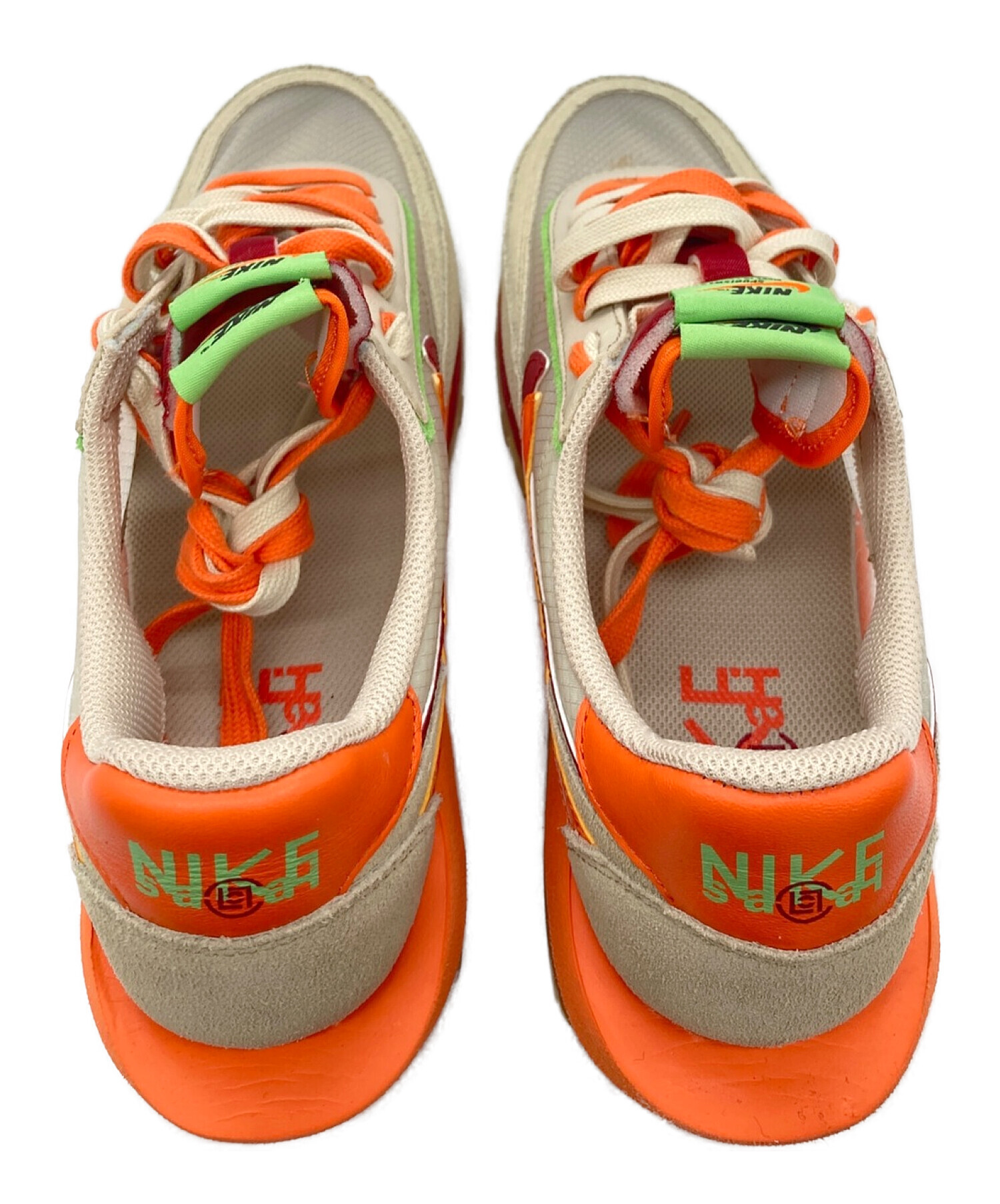 中古・古着通販】NIKE (ナイキ) スニーカー ベージュ×オレンジ サイズ