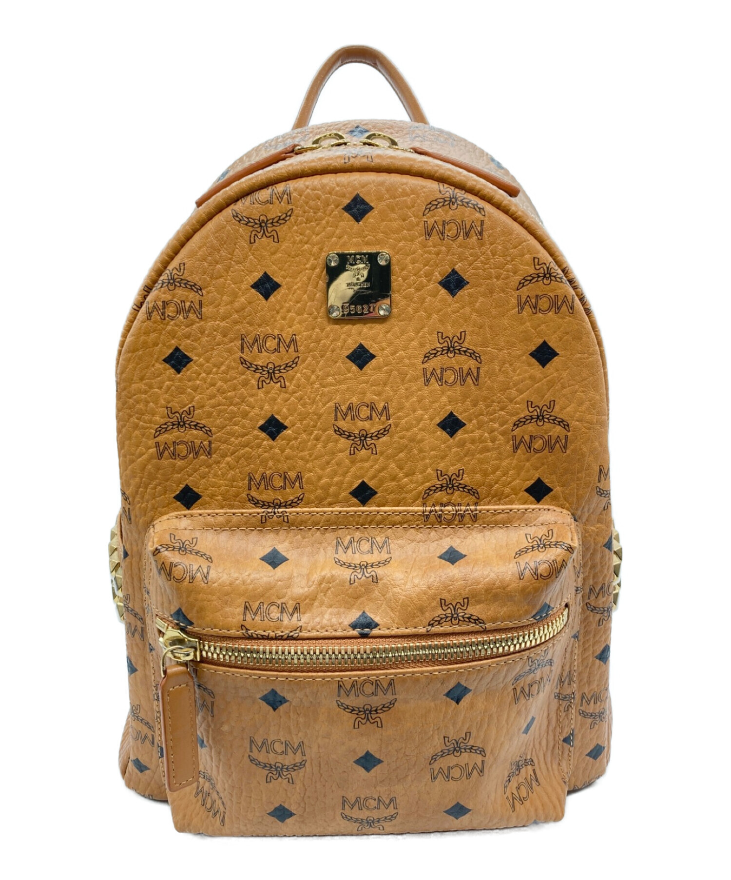 中古・古着通販】MCM (エムシーエム) スタッズリュック ブラウン ...