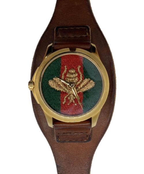 【中古・古着通販】GUCCI (グッチ) Gタイムレス ル・マルシェ・デ・メルヴェイユ ゴールド×ブラウン｜ブランド・古着通販  トレファク公式【TREFAC FASHION】スマホサイト