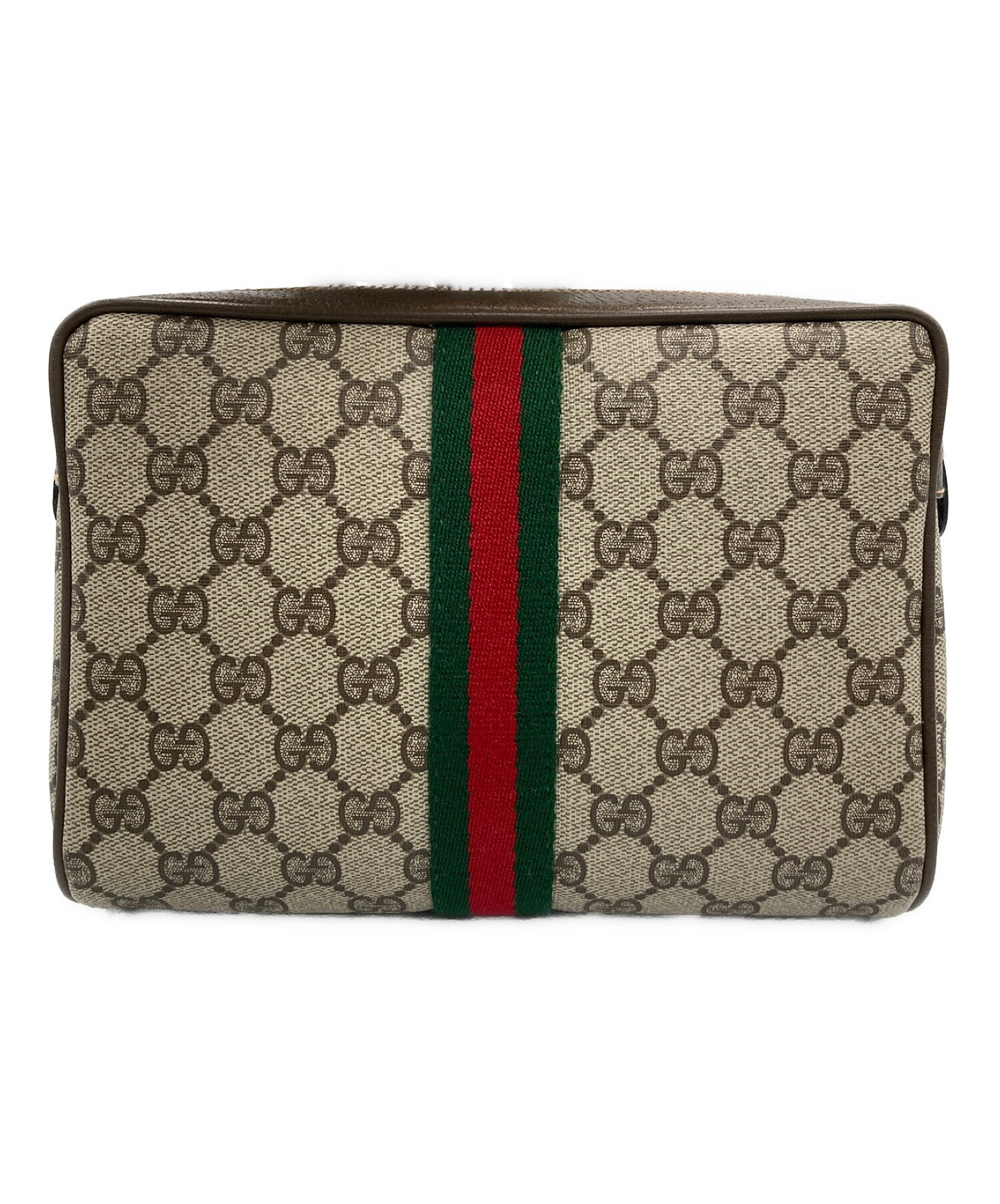 中古・古着通販】GUCCI (グッチ) セカンドバッグ ブラウン｜ブランド