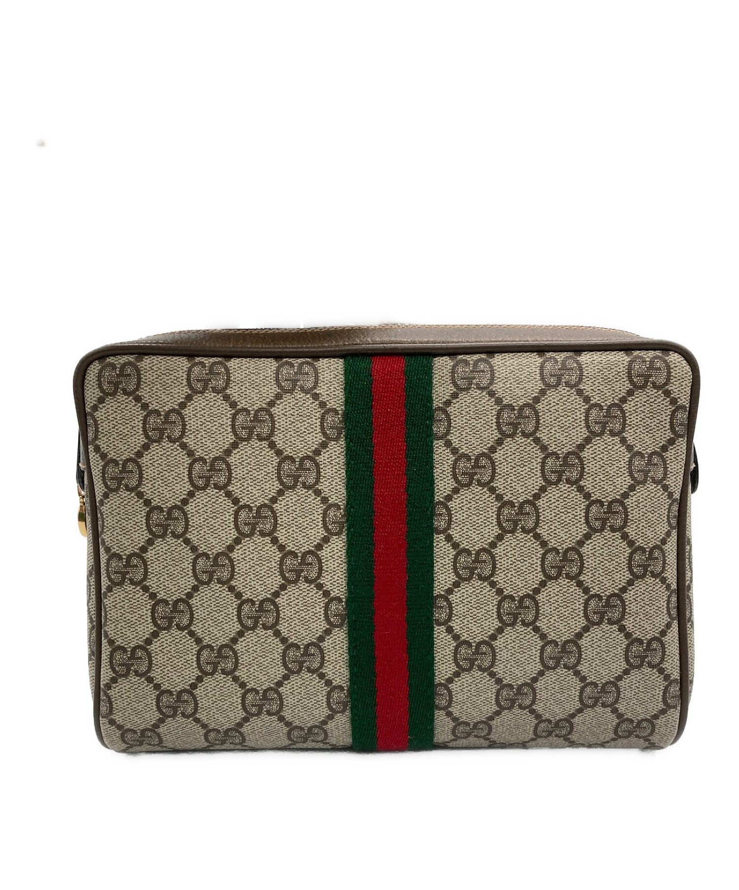 中古・古着通販】GUCCI (グッチ) セカンドバッグ ブラウン｜ブランド