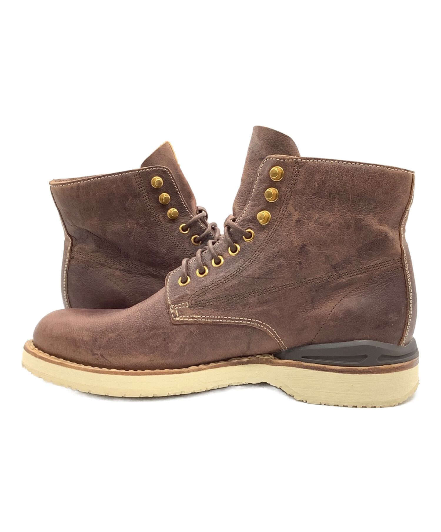 VISVIM (ビズビム) VIRGIL BOOTS-FOLK KNGR ブラウン サイズ:US10 未使用品