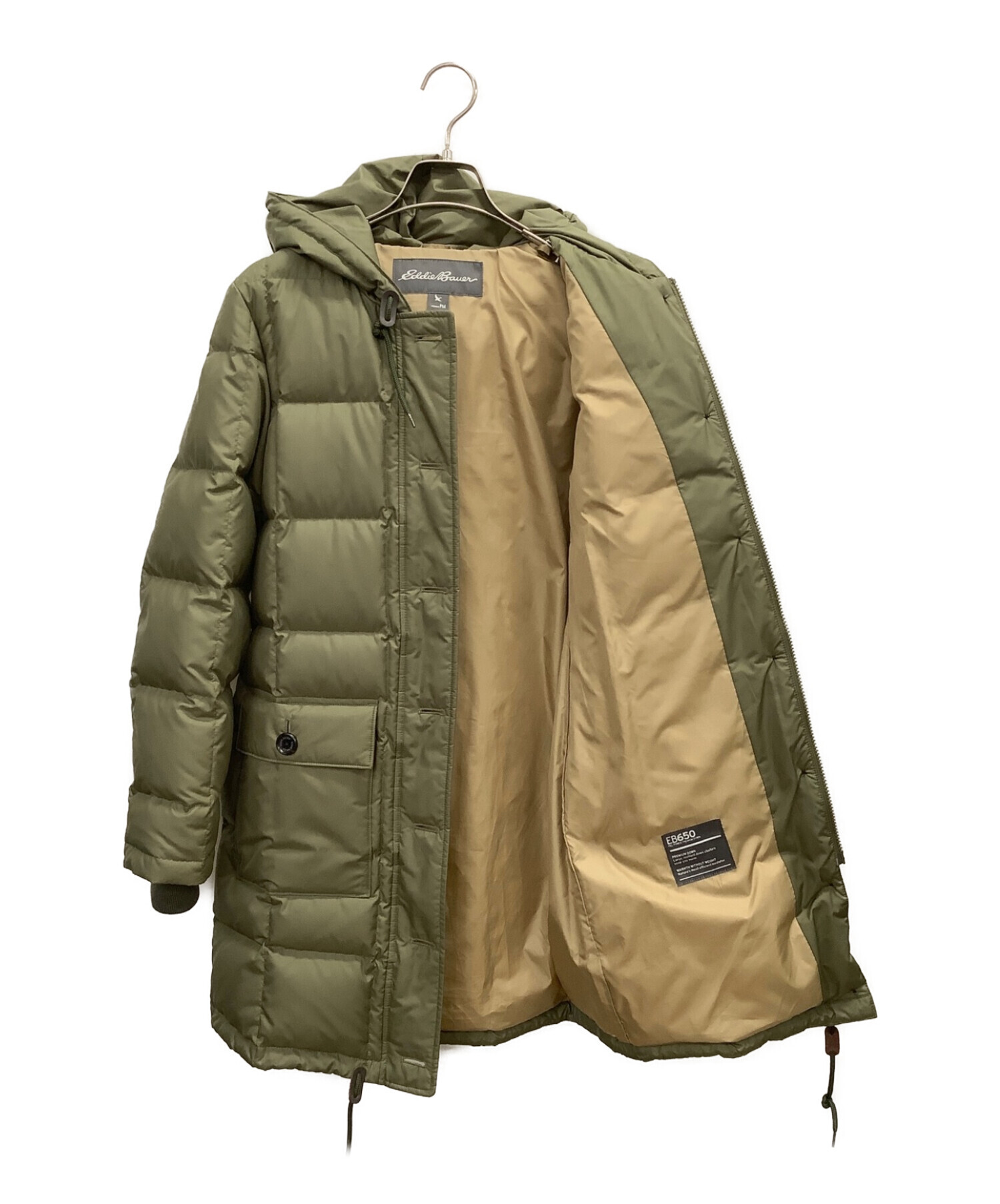 EDDIE BAUER ダウンベスト Ｍ 茶色 EB650 - アウター