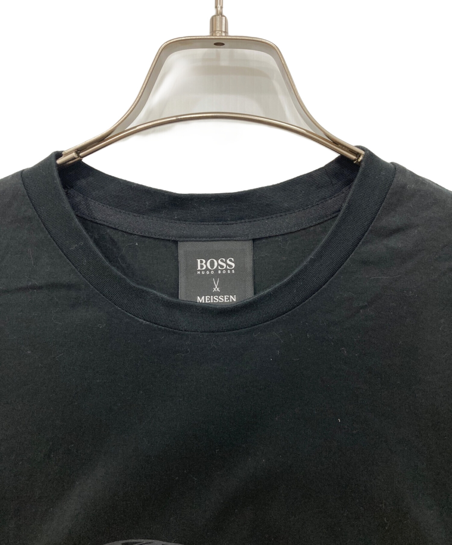 中古・古着通販】HUGO BOSS (ヒューゴ ボス) Meissen (マイセン) Tシャツ ブラック サイズ:L｜ブランド・古着通販  トレファク公式【TREFAC FASHION】スマホサイト