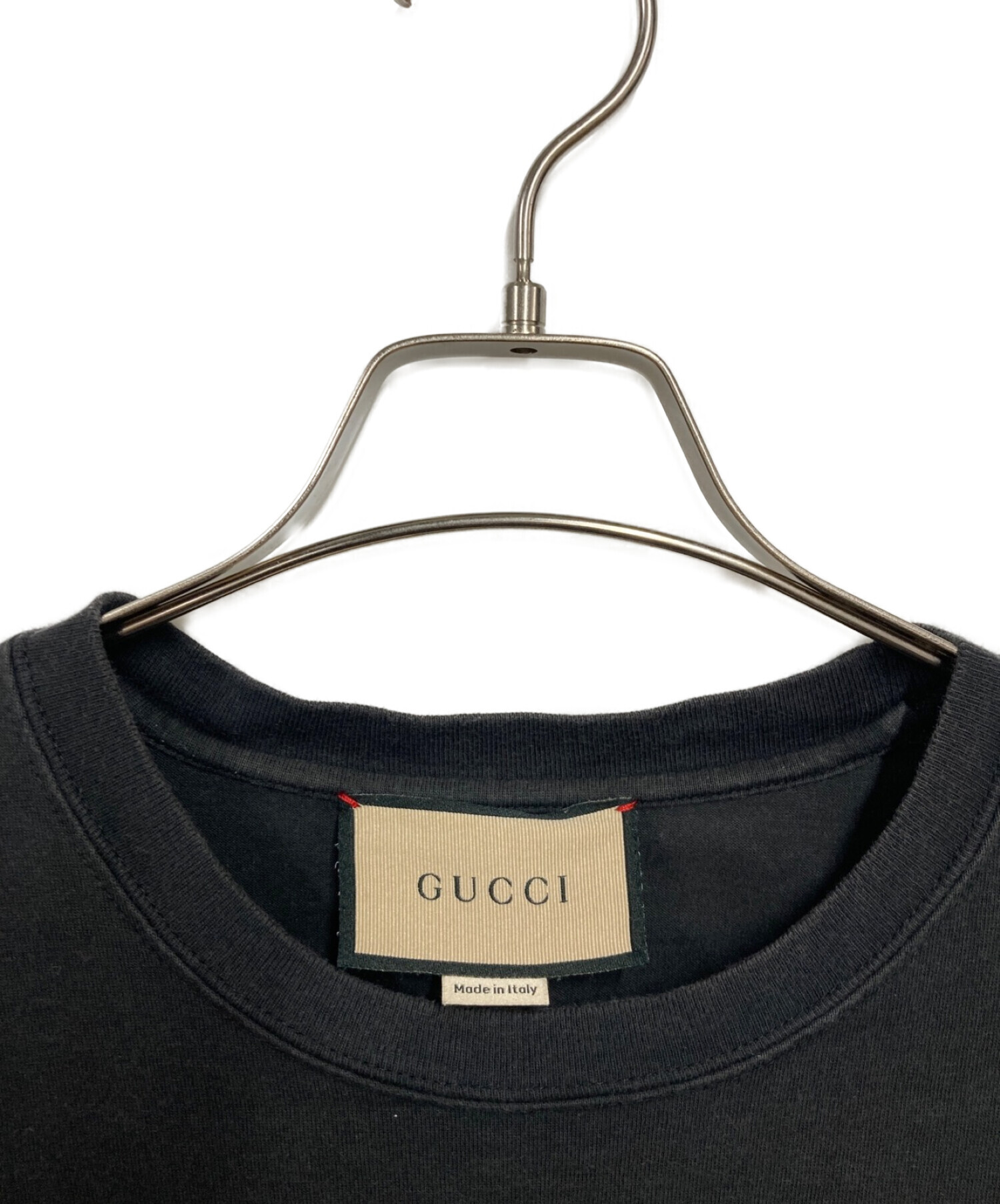 GUCCI (グッチ) ブレードプリントTシャツ ブラック サイズ:L