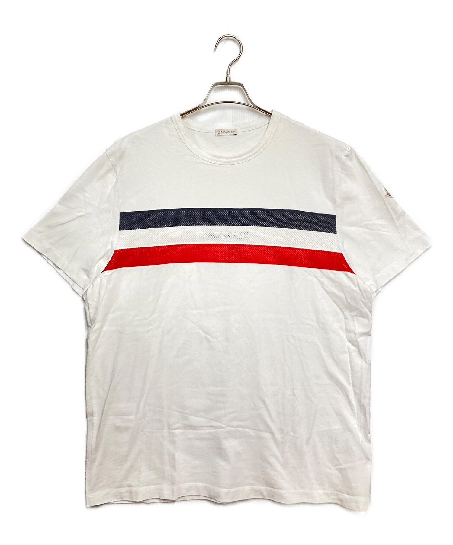 MONCLER (モンクレール) 半袖Tシャツ ホワイト サイズ:XXL