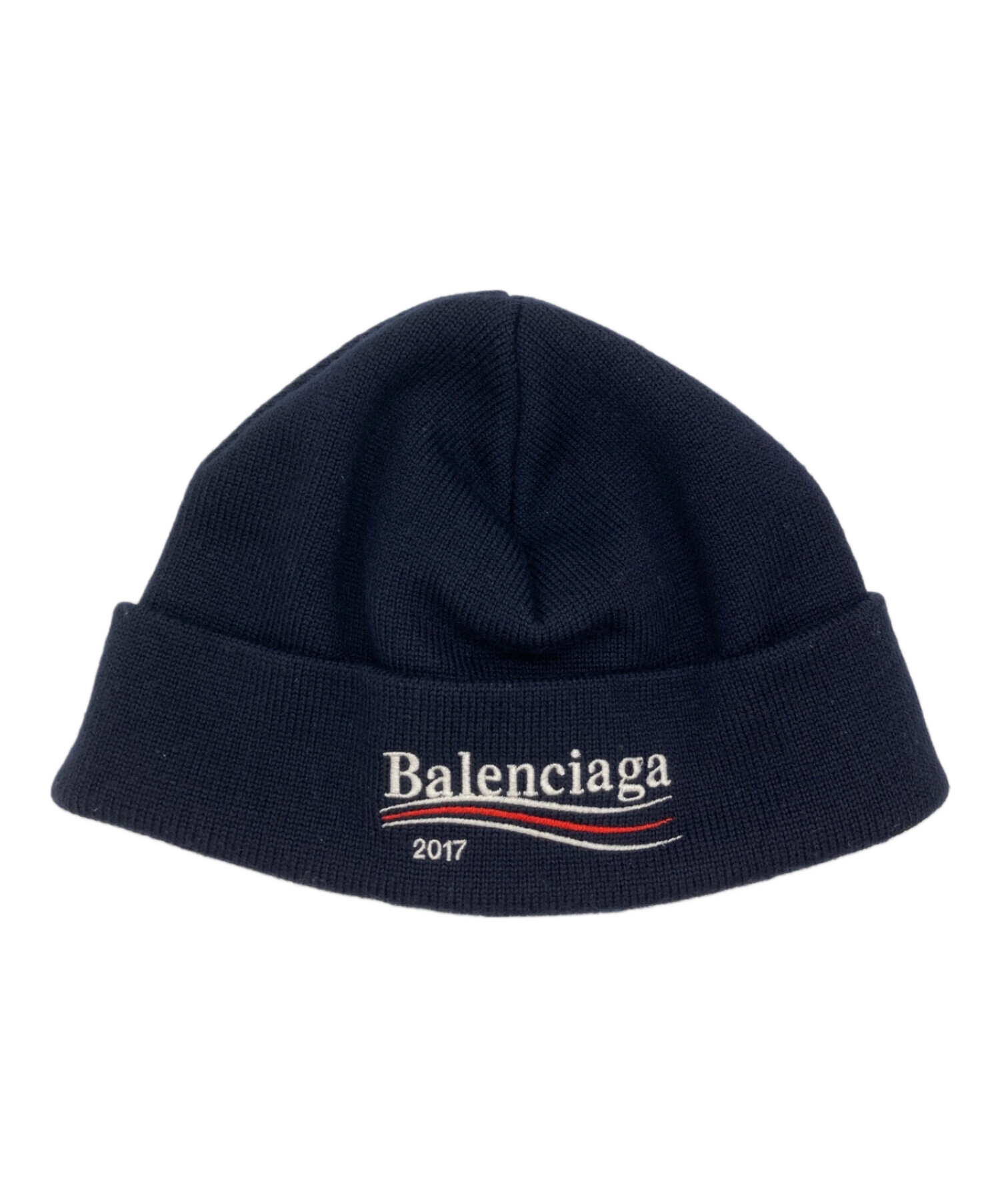 中古・古着通販】BALENCIAGA (バレンシアガ) ニットキャップ ネイビー