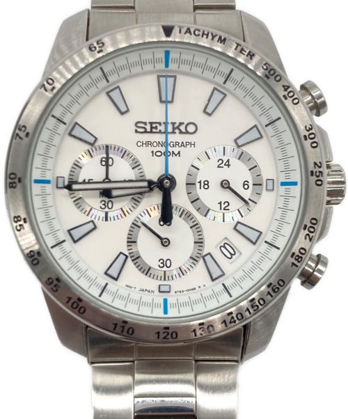 中古・古着通販】SEIKO (セイコー) クロノグラフ ホワイト×シルバー｜ブランド・古着通販 トレファク公式【TREFAC  FASHION】スマホサイト