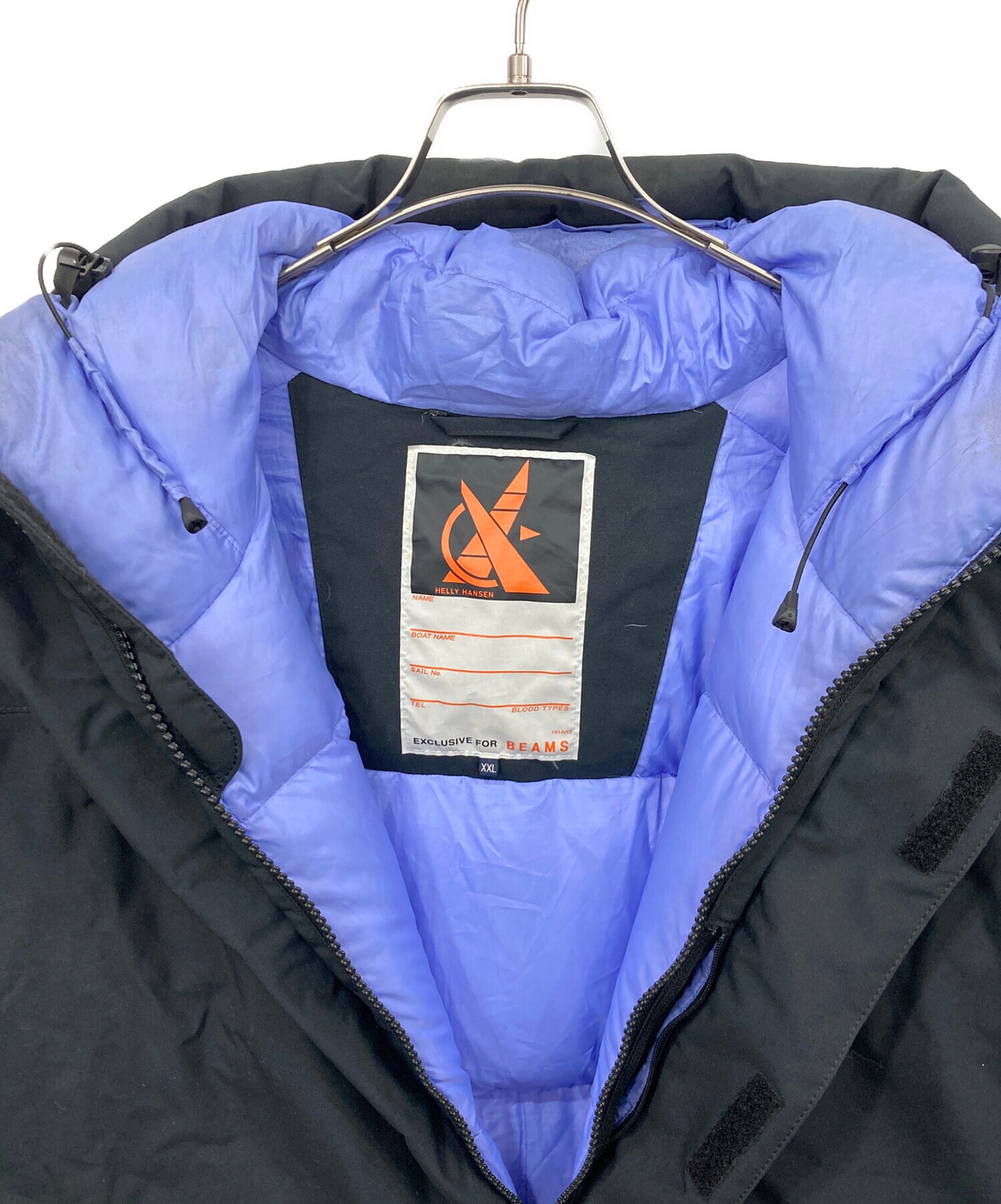 中古・古着通販】HELLY HANSEN (ヘリーハンセン) BEAMS (ビームス) ダウンジャケット ブラック×オレンジ  サイズ:XXLサイズ｜ブランド・古着通販 トレファク公式【TREFAC FASHION】スマホサイト