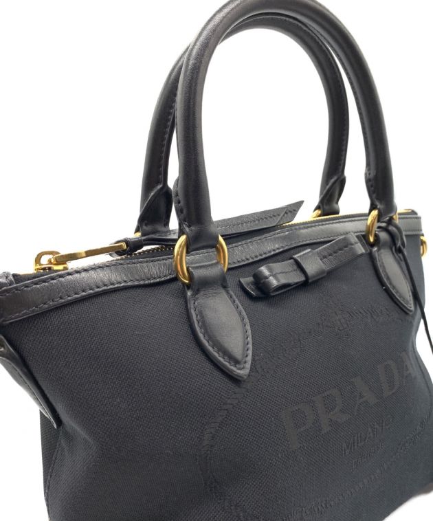 中古・古着通販】PRADA (プラダ) ロゴジャガード/トートバッグ ...