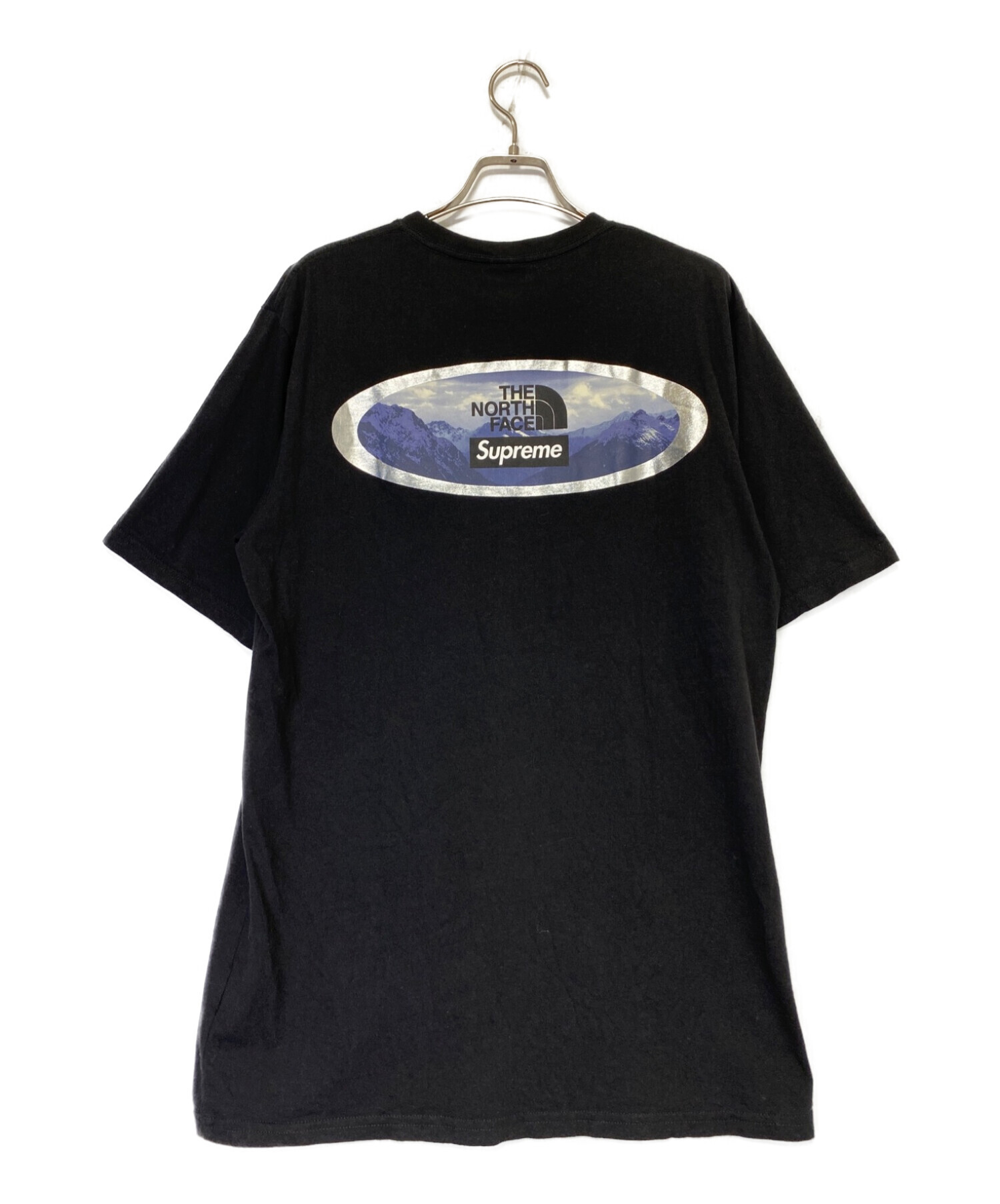 全くの未使用、新品 NORTH FACE Supreme Mountains Tee L ブラック