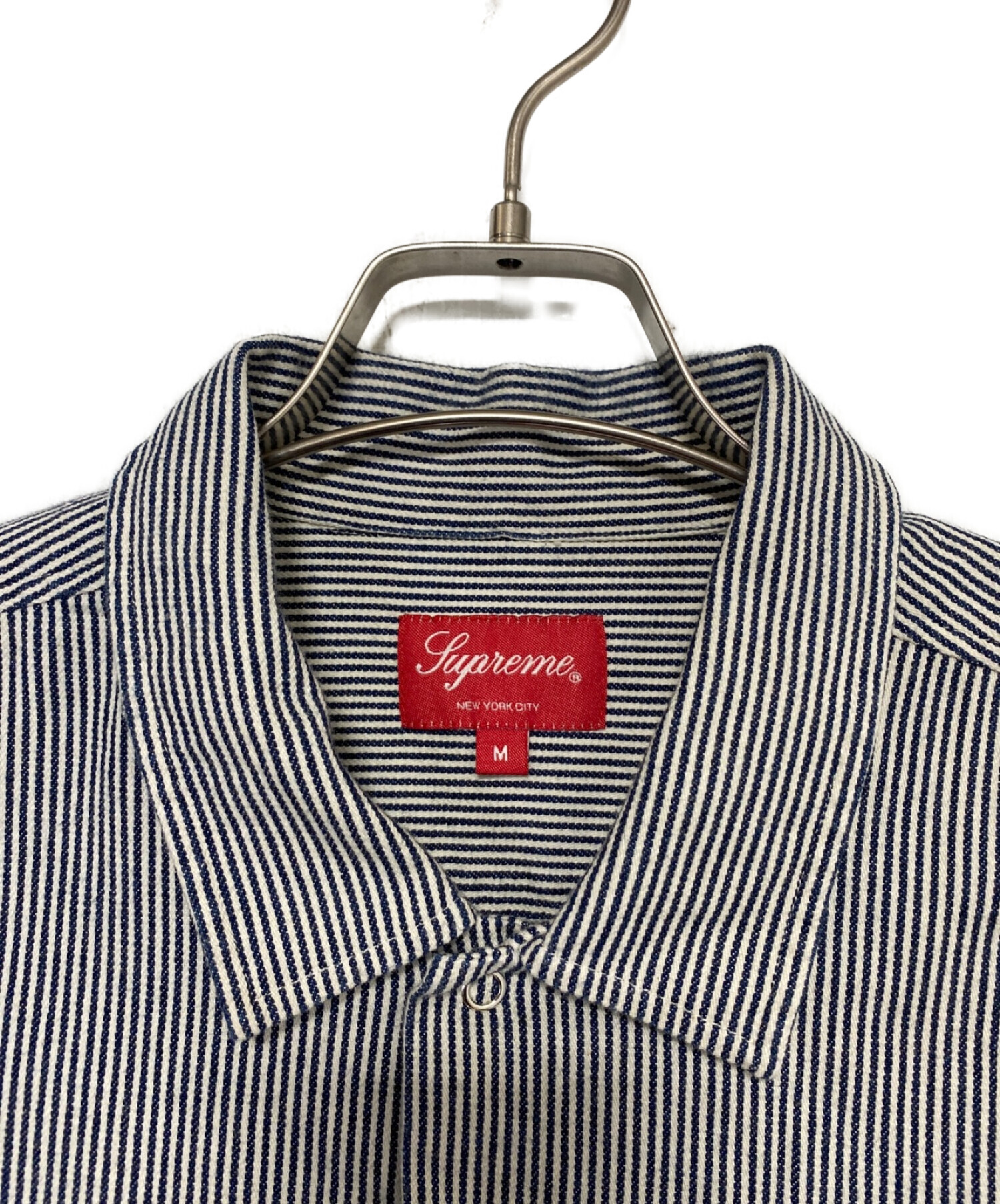 SUPREME (シュプリーム) Pin Up Work Shirt ブルー サイズ:M