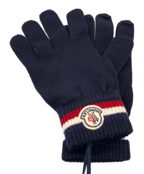 【中古・古着通販】MONCLER (モンクレール) ロゴワッペン手袋