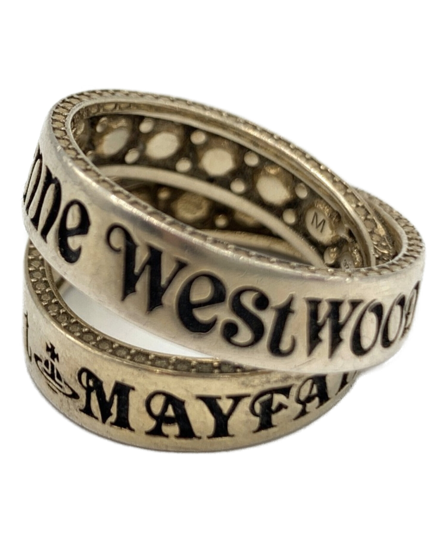 Vivienne Westwood (ヴィヴィアンウエストウッド) 2連リング/925刻印 サイズ:Mサイズ