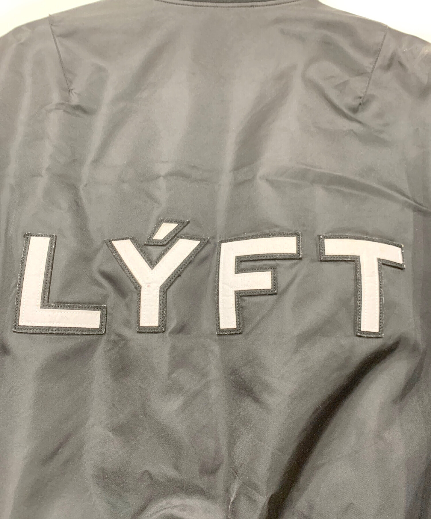 Lyft (リフト) LOGO PATCH MA-1 JACKET ブラック サイズ:XLサイズ