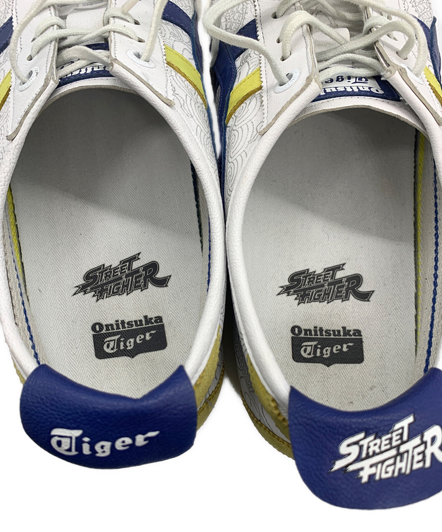 Onitsuka Tiger×STREET FIGHTER ストリートファイター V アーケードエディション MEXICO 66 SD  ストリートファイターV アーケードエディション ブルー×イエロー×ホワイト サイズ:27cm