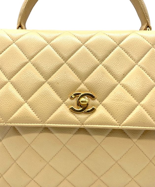 中古・古着通販】CHANEL (シャネル) ハンドバッグ/マトラッセ ベージュ 