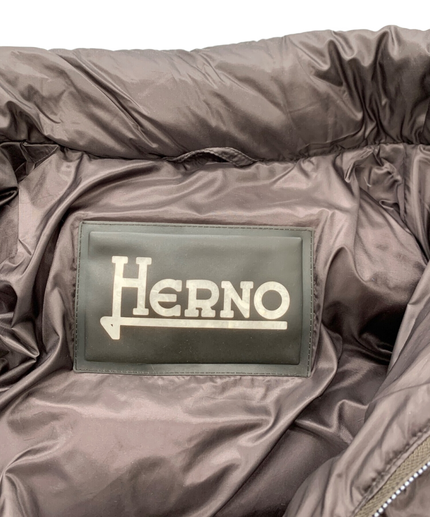 中古・古着通販】HERNO (ヘルノ) ダウンジャケット ブラウン サイズ:44