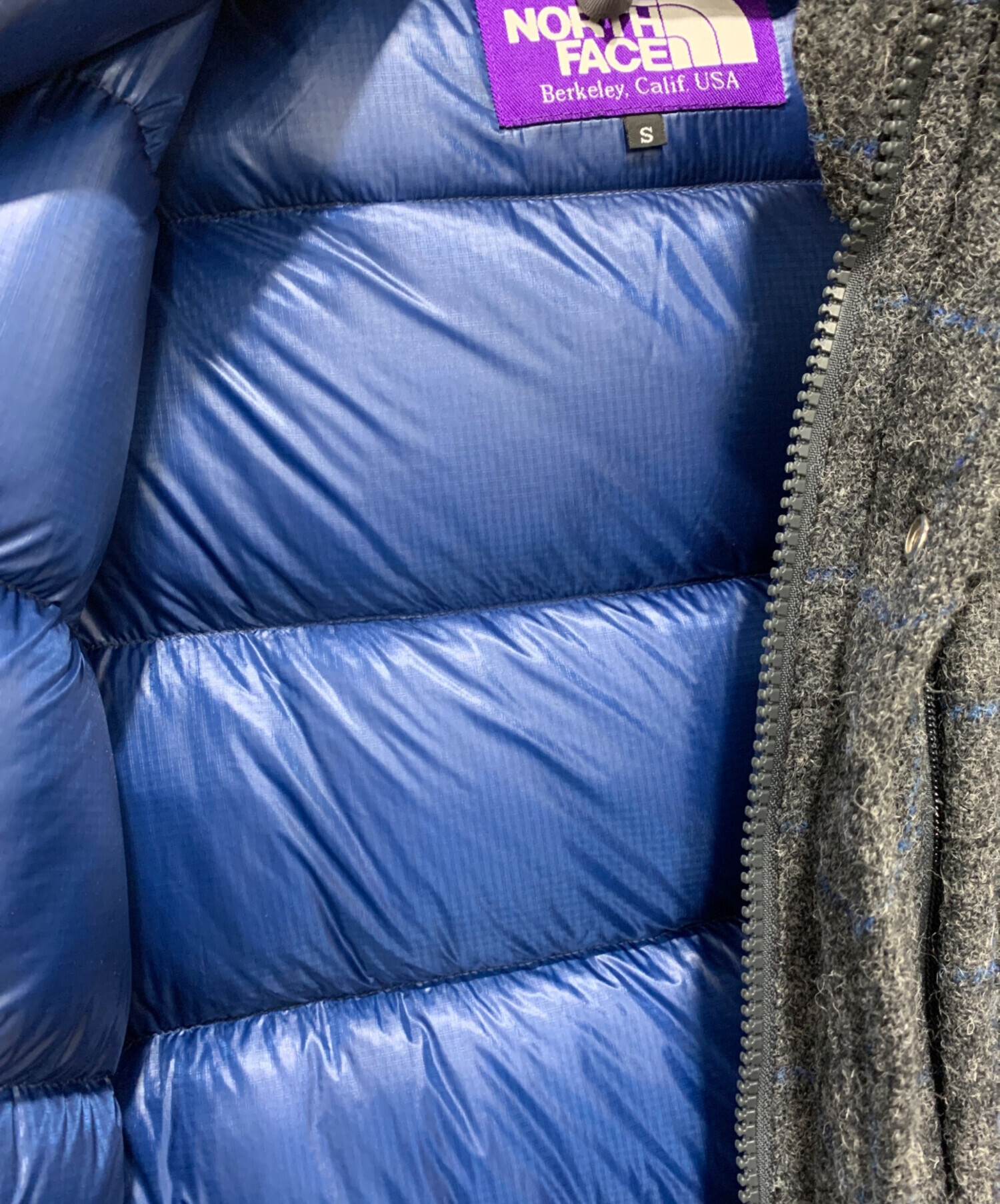 中古・古着通販】THE NORTHFACE PURPLELABEL (ザ・ノースフェイス パープルレーベル) Harris Tweed (ハリスツイード)  ツイードダウンジャケット グレー サイズ:Sサイズ｜ブランド・古着通販 トレファク公式【TREFAC FASHION】スマホサイト