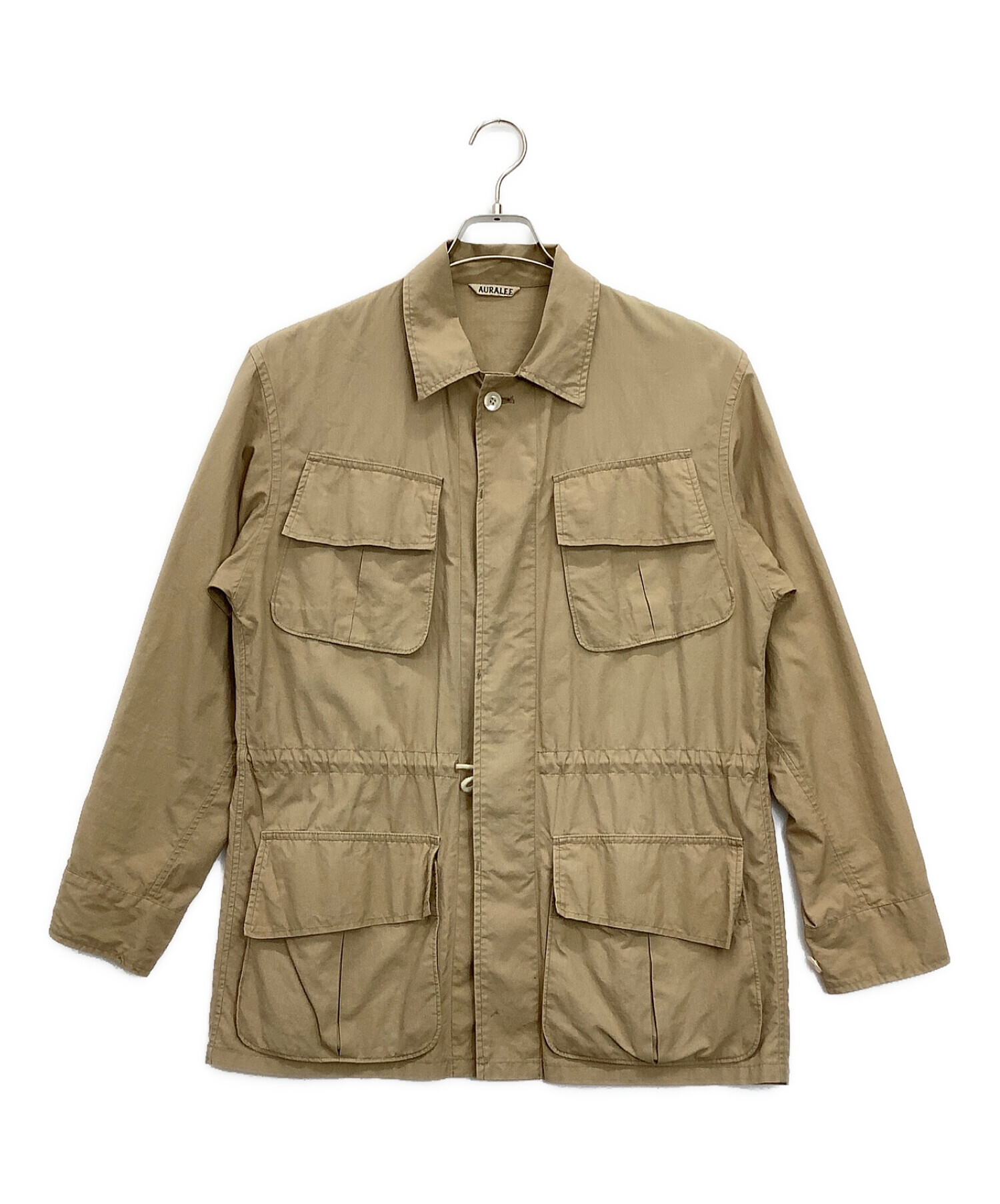 AURALEE (オーラリー) WASHED FINX RIPSTOP FATIGUE JACKET ベージュ サイズ:SIZE 3