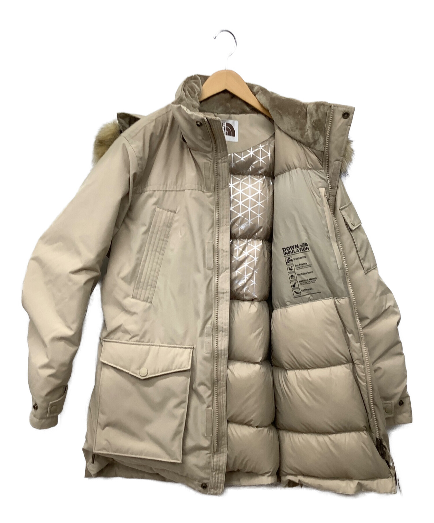 THE NORTH FACE (ザ ノース フェイス) KINROSS DOWN PARKA ベージュ サイズ:XL