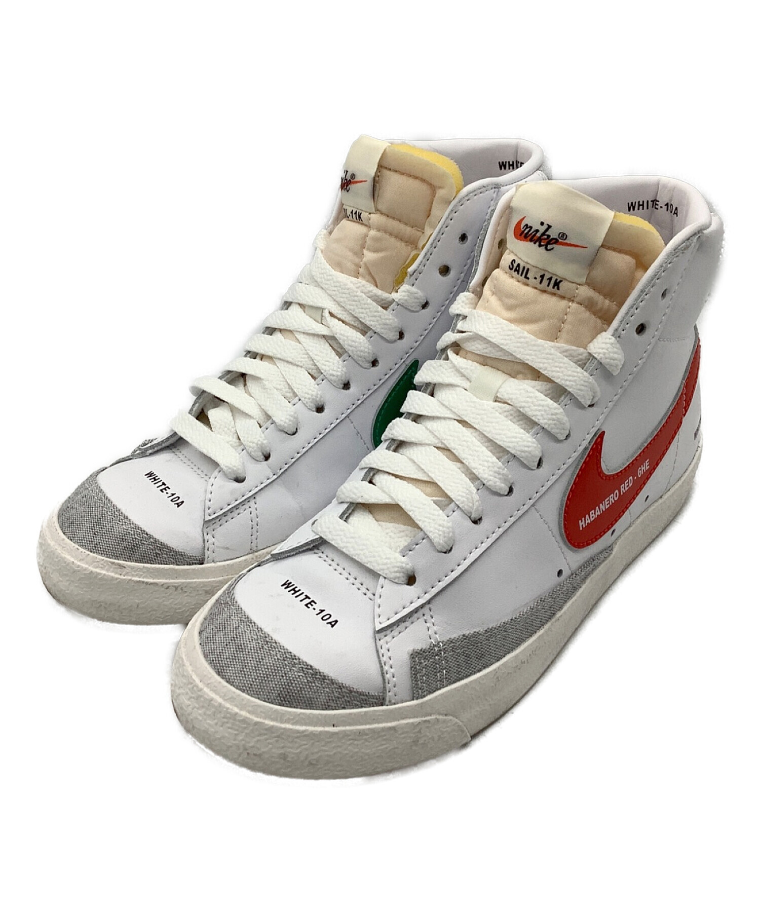 NIKE (ナイキ) WMNS BLAZER MID77 ホワイト サイズ:23cm