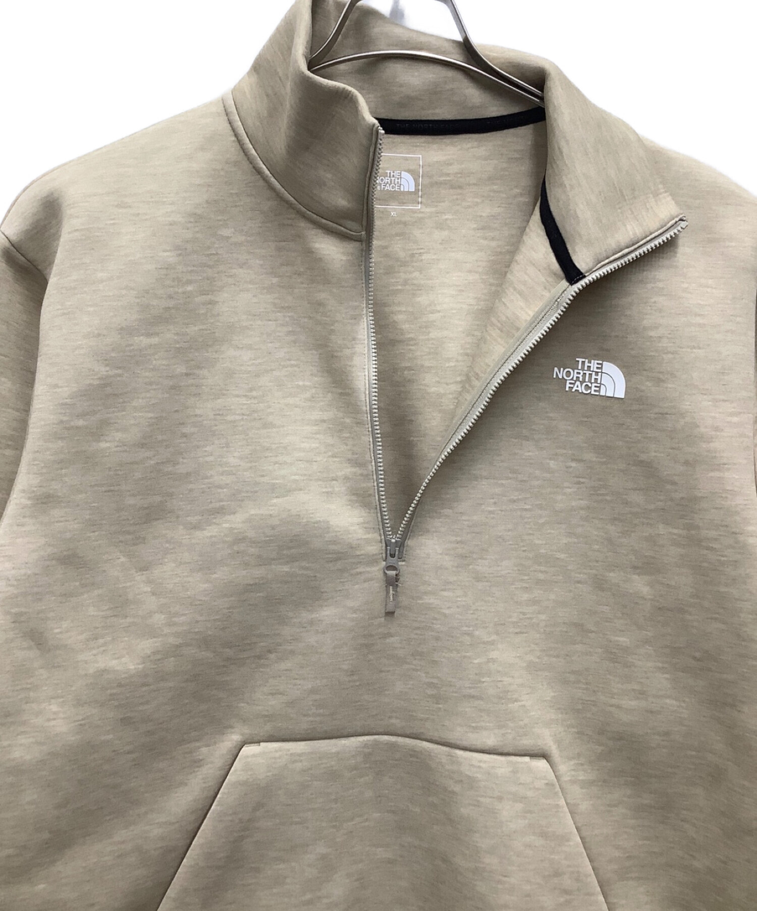 THE NORTH FACE (ザ ノース フェイス) ハーフジップスウェット ベージュ サイズ:XL