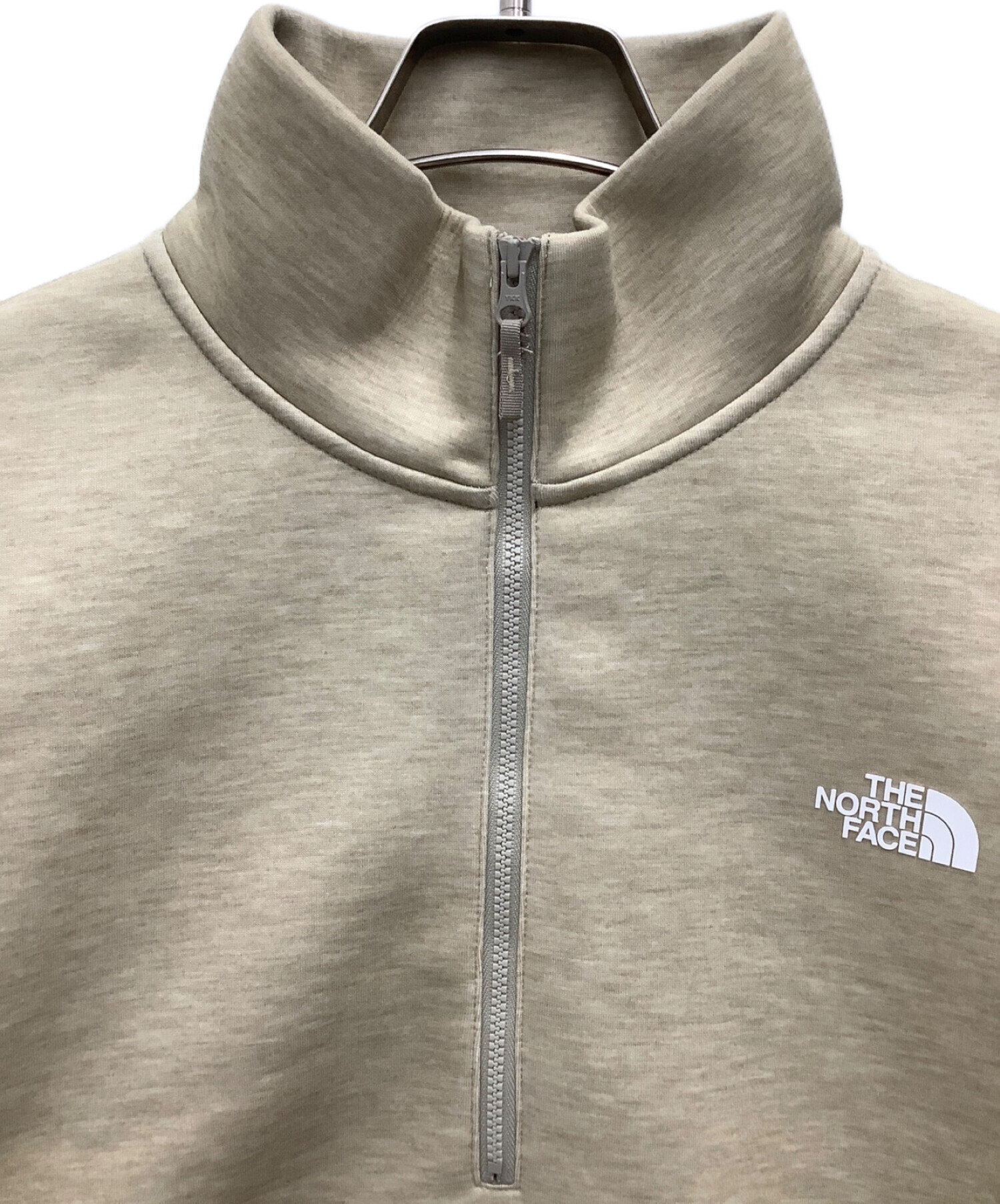 THE NORTH FACE (ザ ノース フェイス) ハーフジップスウェット ベージュ サイズ:XL