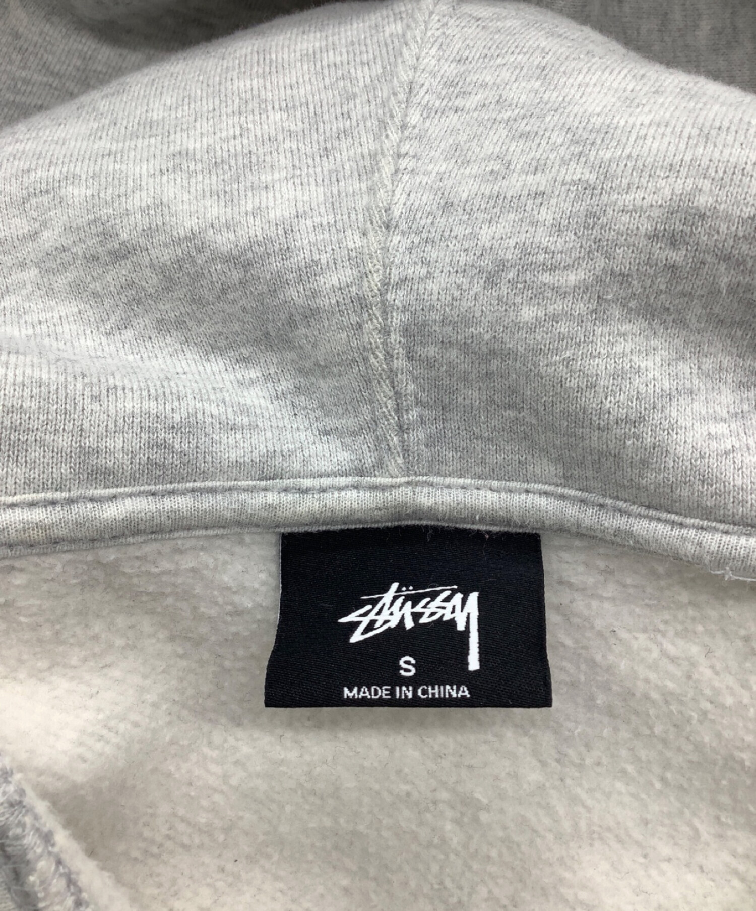 stussy (ステューシー) プルオーバーパーカー グレー サイズ:S