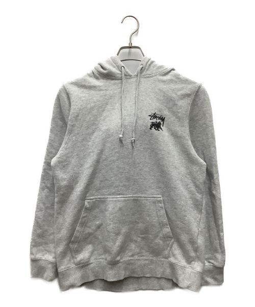 中古・古着通販】stussy (ステューシー) プルオーバーパーカー グレー