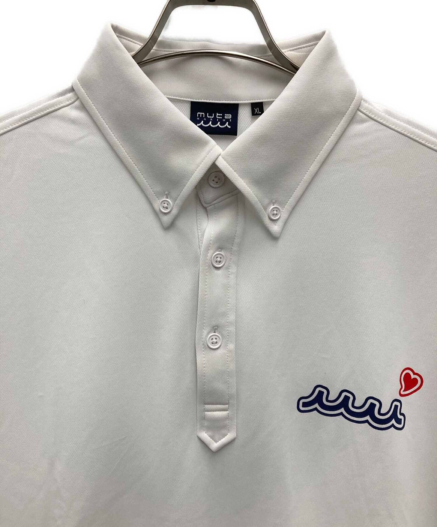 muta MARINE (ムータマリン) ゴルフウェア(ポロシャツ) ホワイト サイズ:XL