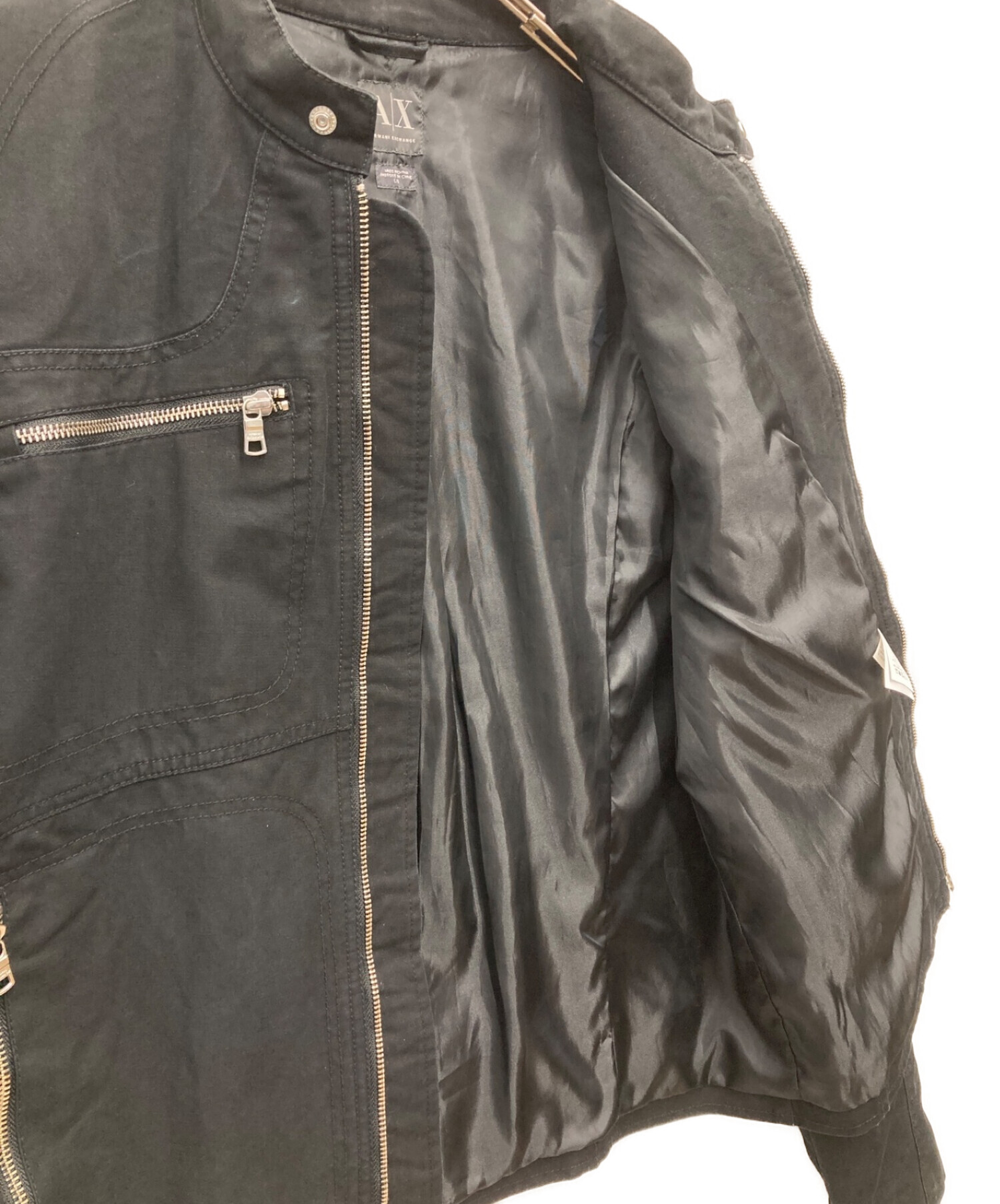 ARMANI EXCHANGE (アルマーニ エクスチェンジ) ジップジャケット ブラック サイズ:L