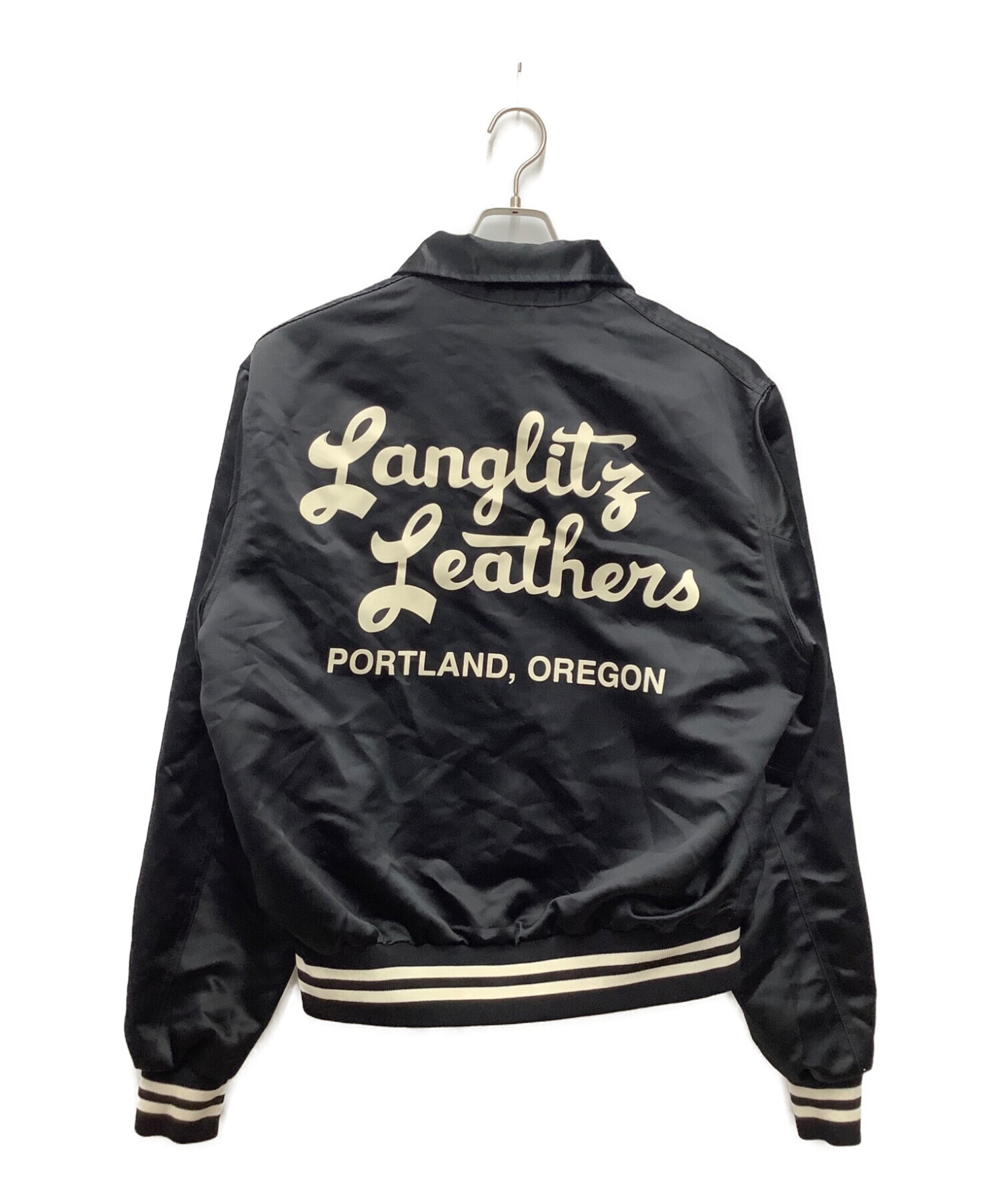 Langlitz Leathers (ラングリッツレザー) ジップジャケット ブラック サイズ:L