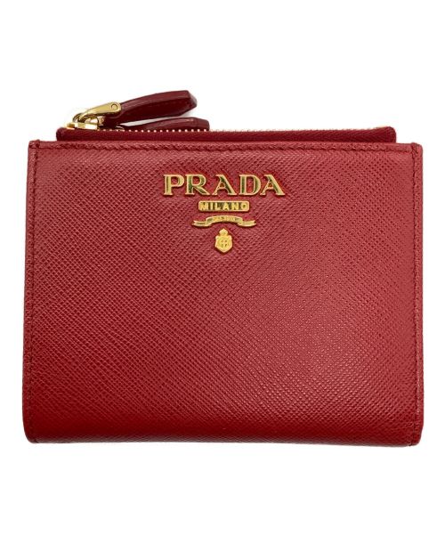 【中古・古着通販】PRADA (プラダ) 2つ折り財布 レッド｜ブランド・古着通販 トレファク公式【TREFAC FASHION】スマホサイト