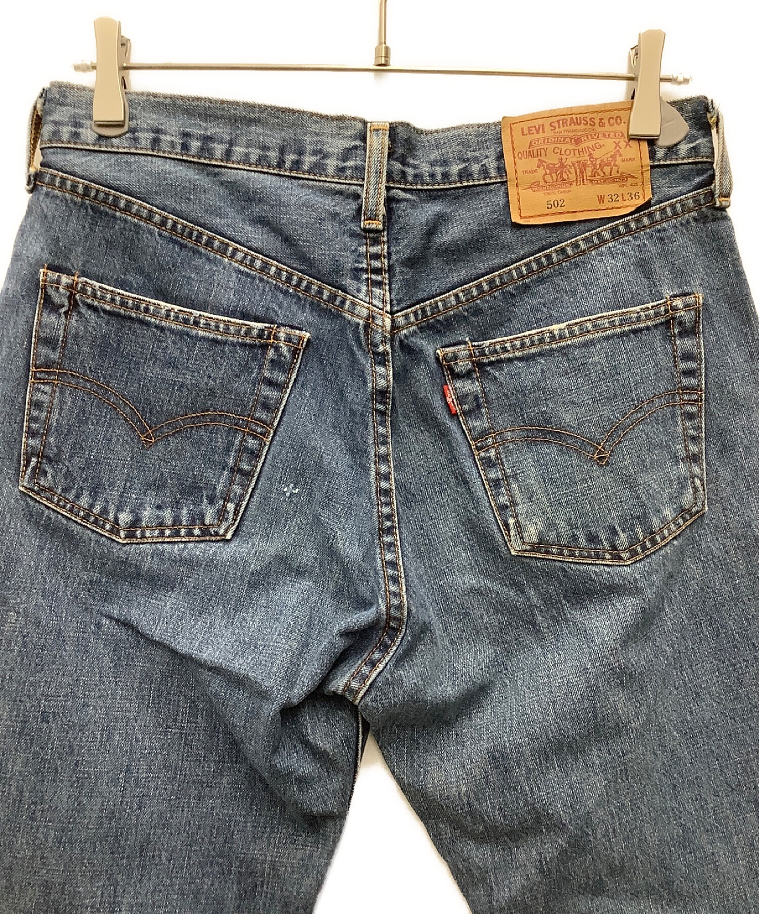 LEVI'S (リーバイス) 90S~/日本製/赤耳　502デニムパンツ インディゴ サイズ:SIZE 81cm (W32)