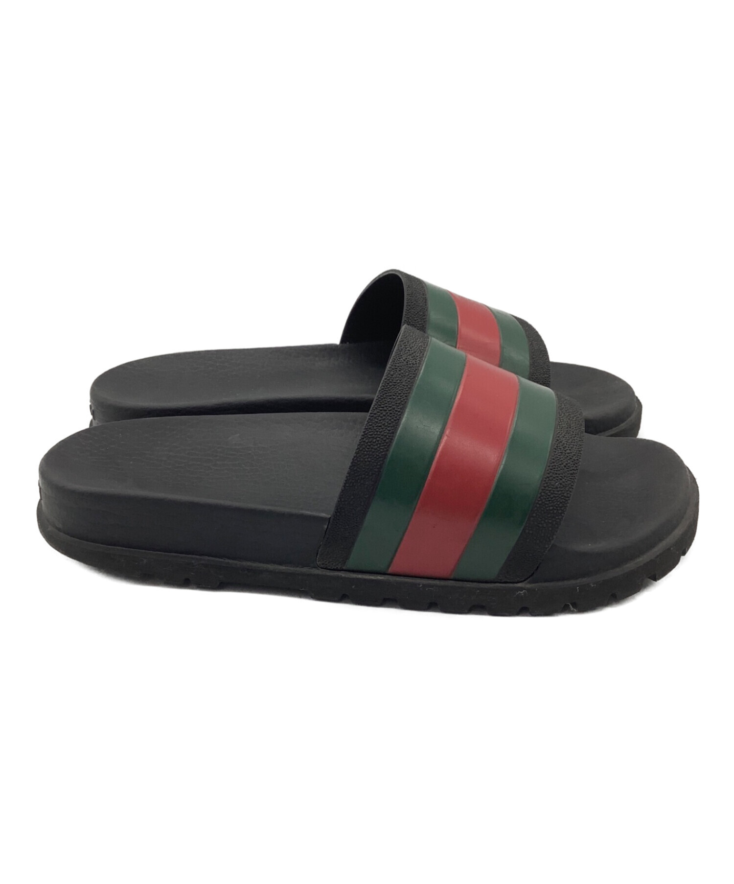 中古・古着通販】GUCCI (グッチ) ラバープールサンダル ブラック