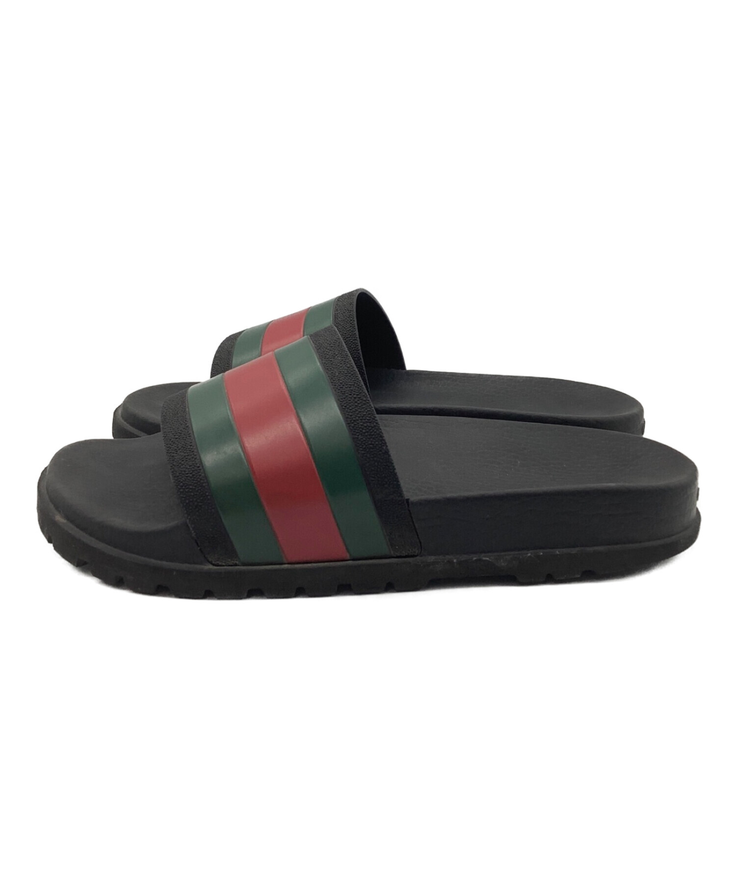 中古・古着通販】GUCCI (グッチ) ラバープールサンダル ブラック