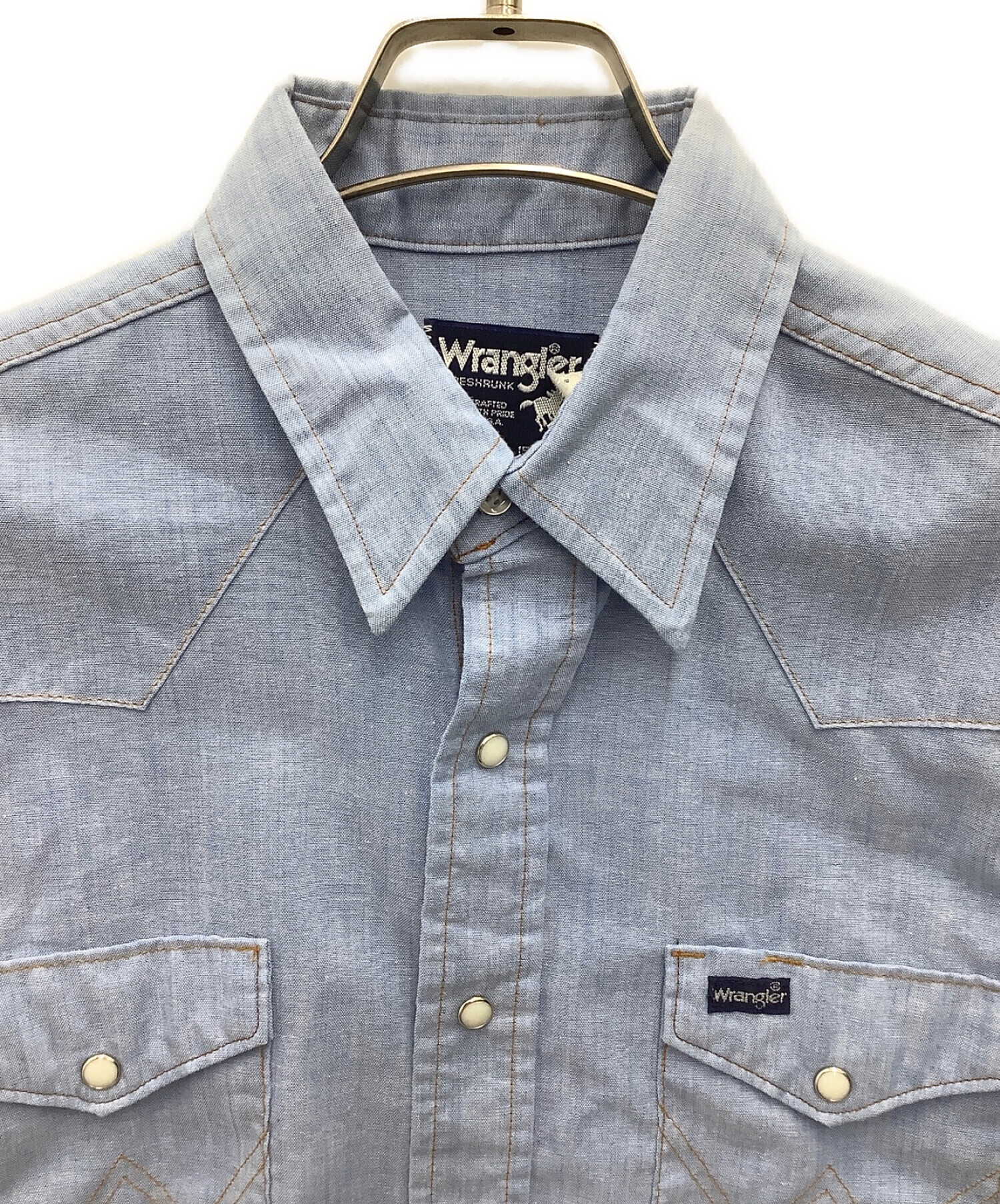 中古・古着通販】Wrangler (ラングラー) ウエスタンシャツ 70S~80S