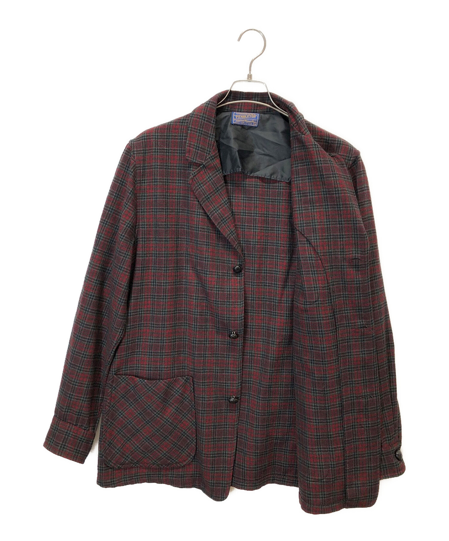 PENDLETON (ペンドルトン) ウールテーラードジャケット レッド サイズ:M