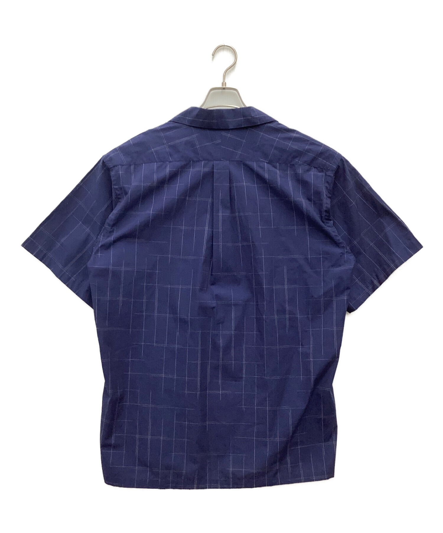 DESCENDANT (ディセンダント) オープンカラー半袖シャツ ネイビー サイズ:L
