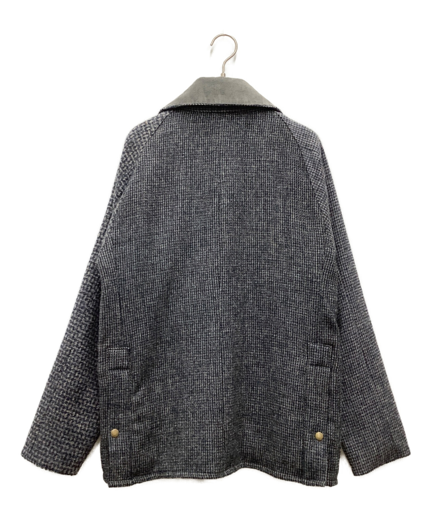 yoused (ユーズド) Harris Tweed (ハリスツイード) カントリージャケット グレー サイズ:L 未使用品