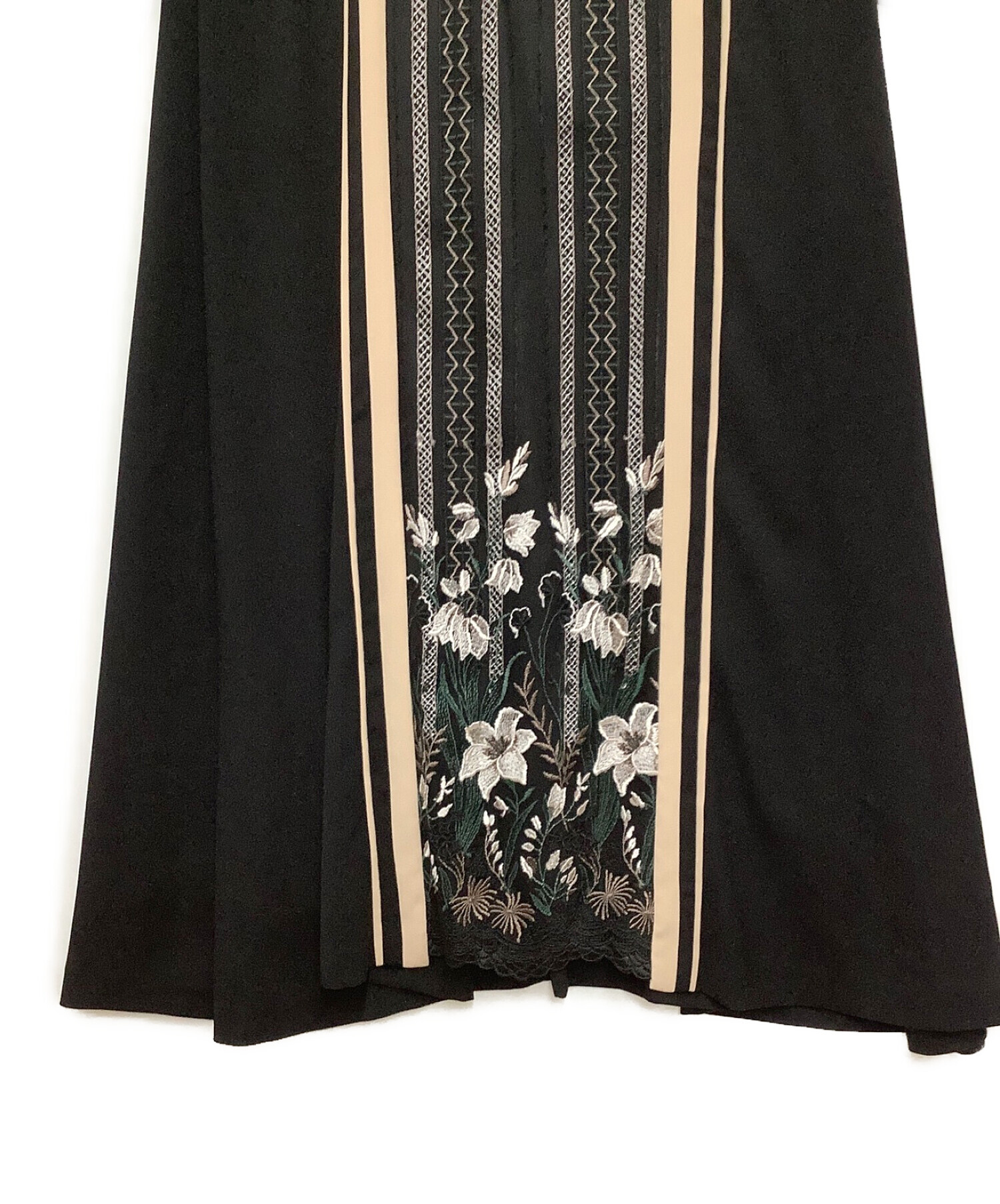 MURRAL (ミューラル) 21AW Framed flower dress ブラック サイズ:2