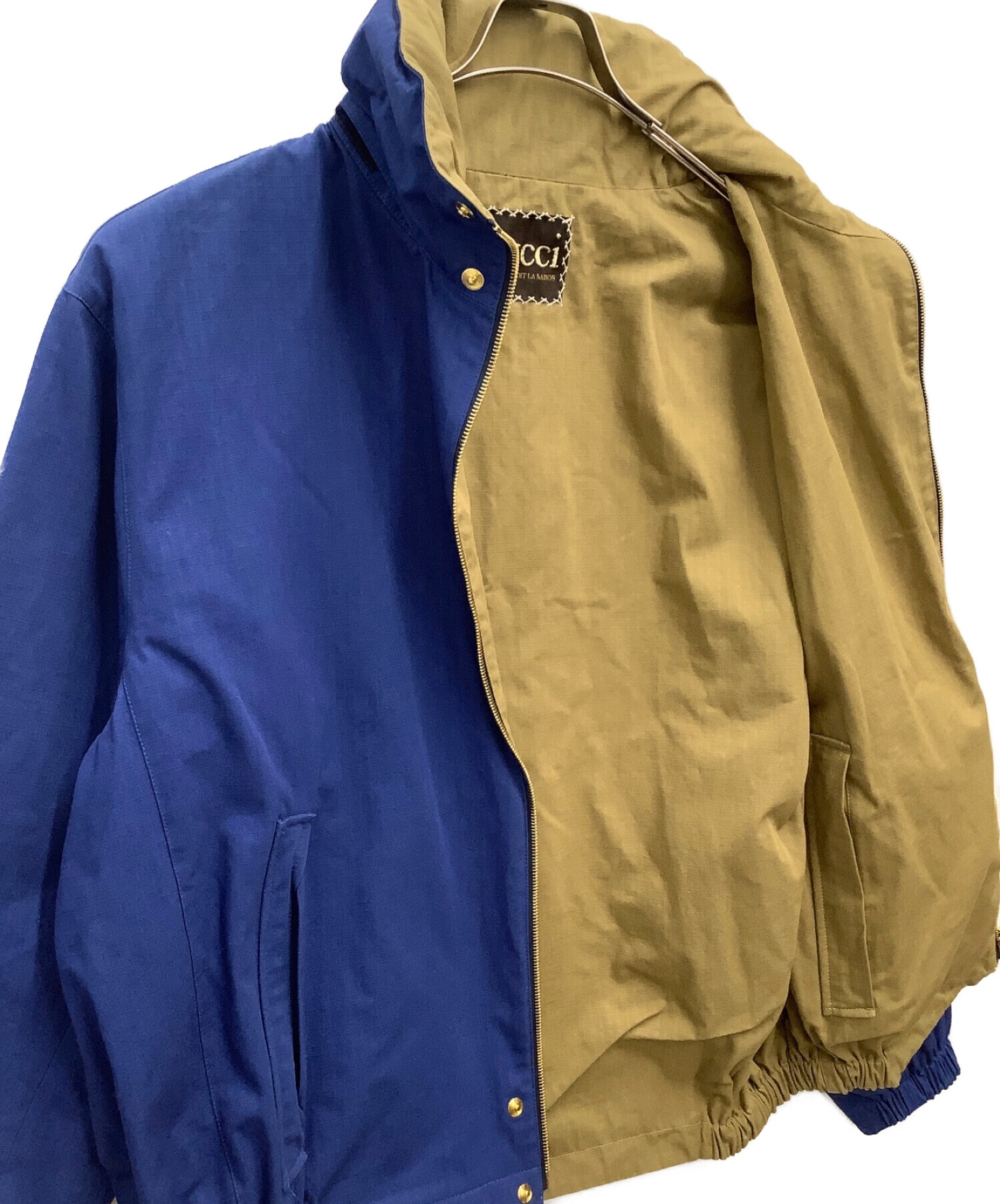 GUCCI (グッチ) 20AW　リバーシブルボンバージャケット ブルー サイズ:SIZE 46