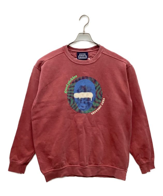 中古・古着通販】good pickles (グッドピクルス) okada Crewneck Sweatshirt  (オカダクルーネックスウェットシャツ) スウェット レッド サイズ:L｜ブランド・古着通販 トレファク公式【TREFAC FASHION】スマホサイト