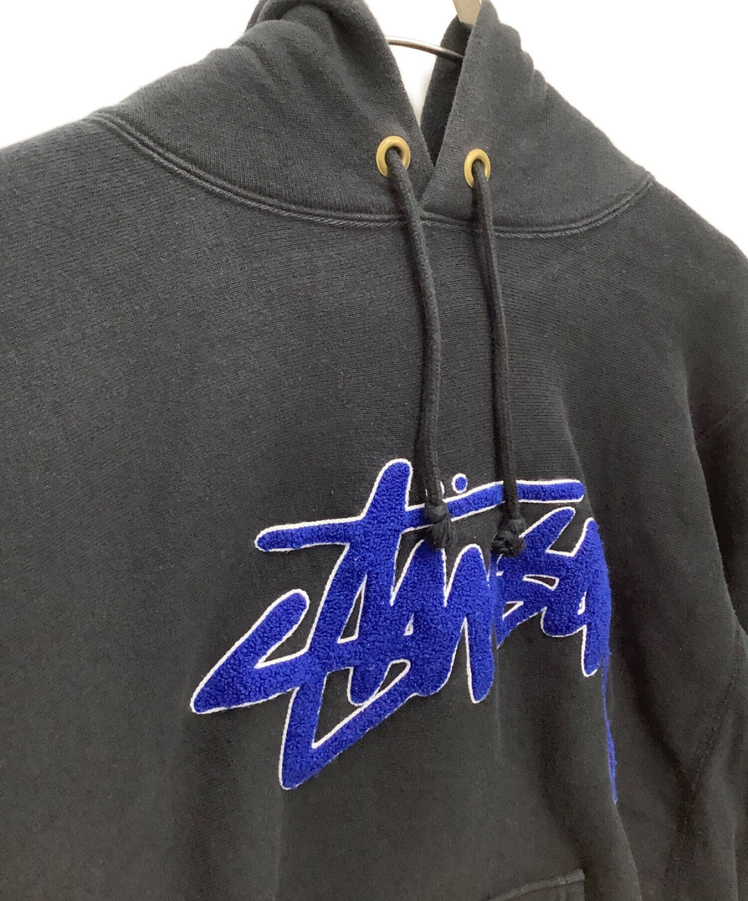 stussy (ステューシー) Champion (チャンピオン) リバースウィーブパーカー ブラック サイズ:XL