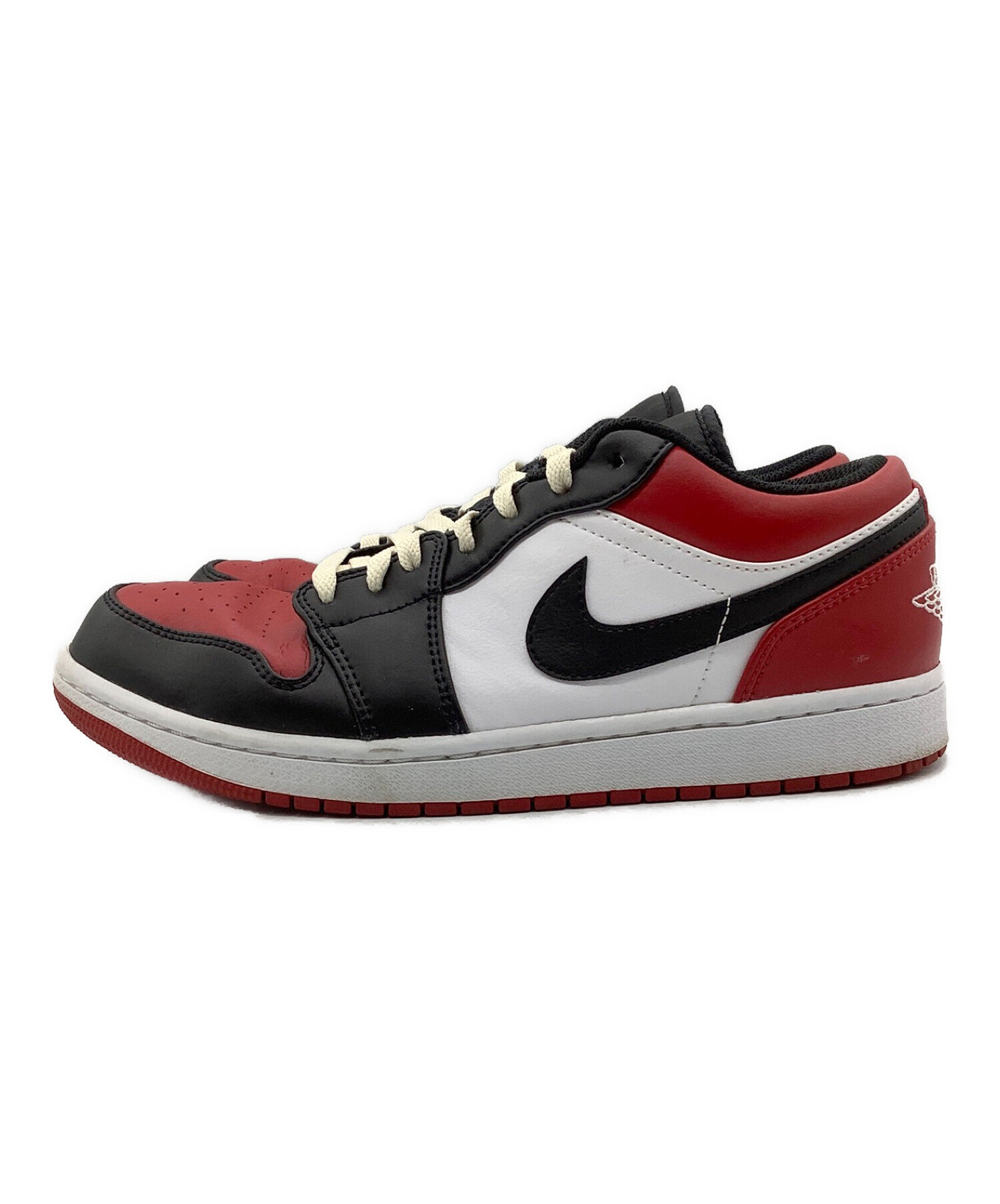 中古・古着通販】NIKE (ナイキ) スニーカー Air Jordan 1 Low Bred Toe レッド×ブラック サイズ:SIZE  27.5cm｜ブランド・古着通販 トレファク公式【TREFAC FASHION】スマホサイト