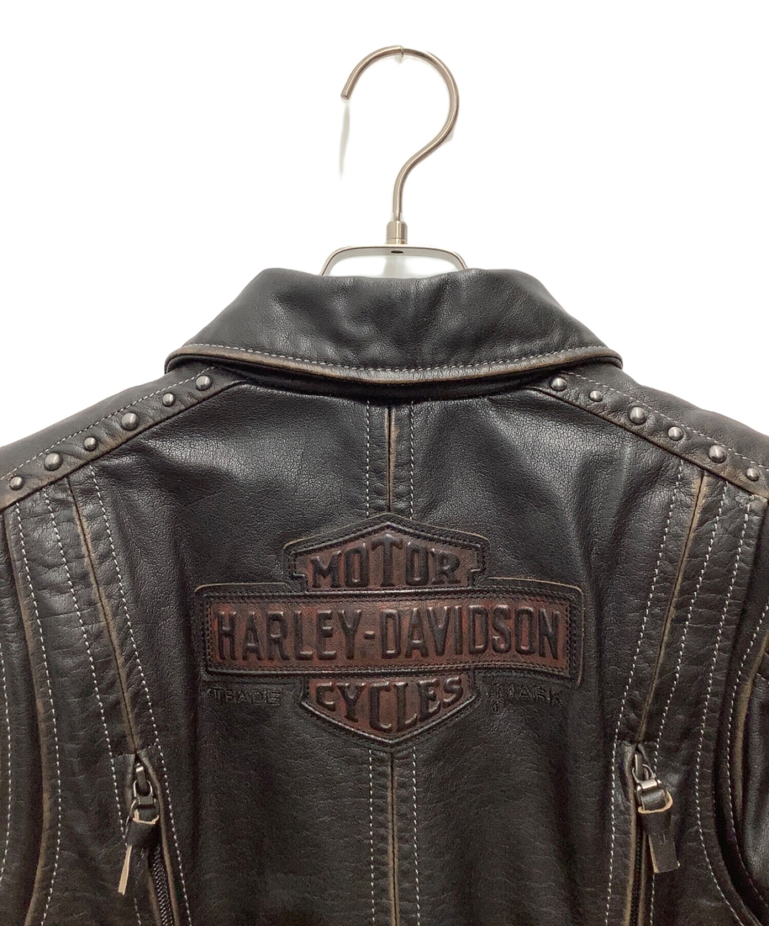 中古・古着通販】HARLEY-DAVIDSON (ハーレーダビッドソン) レザージャケット ブラック サイズ:SIZE S｜ブランド・古着通販  トレファク公式【TREFAC FASHION】スマホサイト